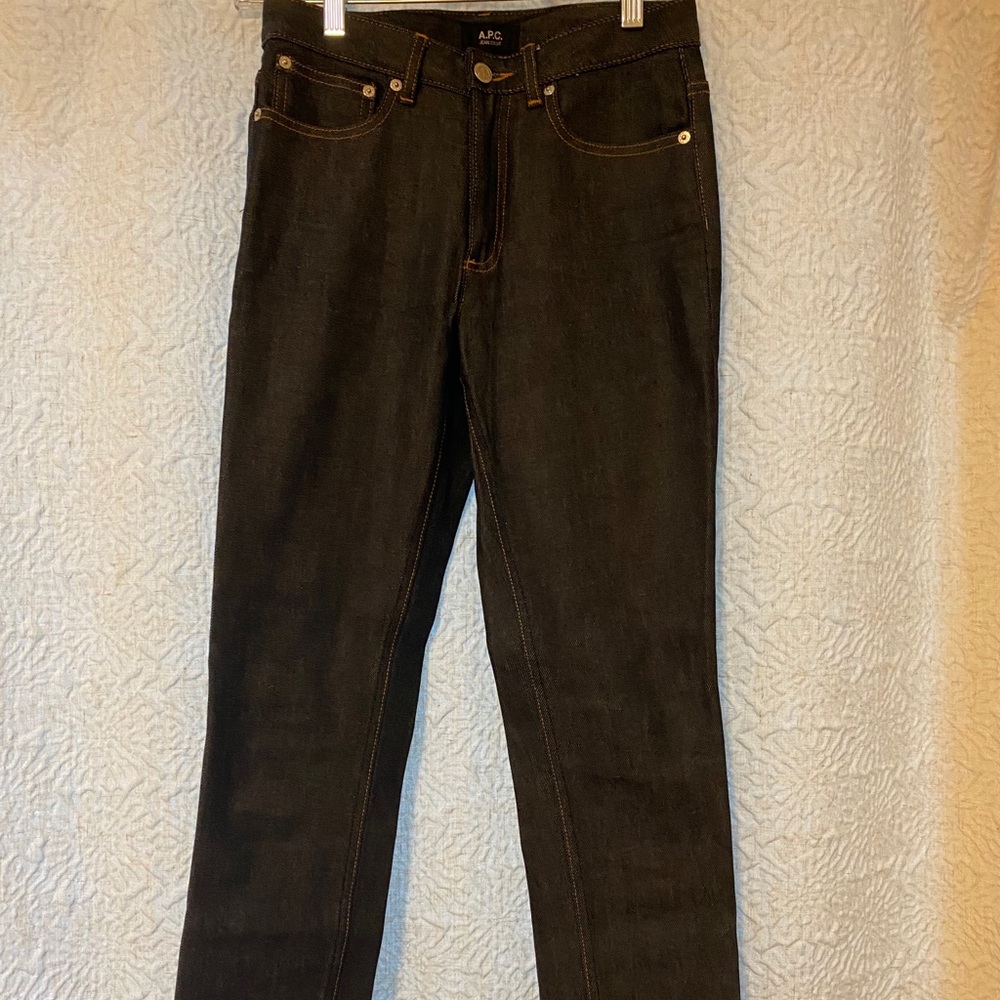 APC raw denim woman jeans